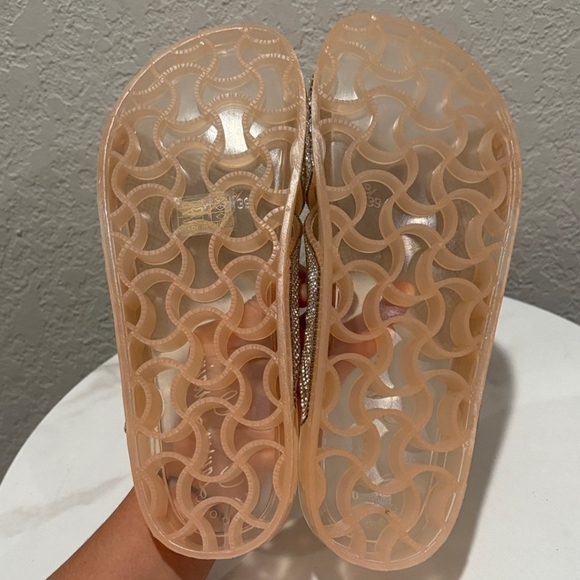 Lauren Lorraine size M(8/9) Glittering Silver Nude (NIB) - Picture 6 of 8